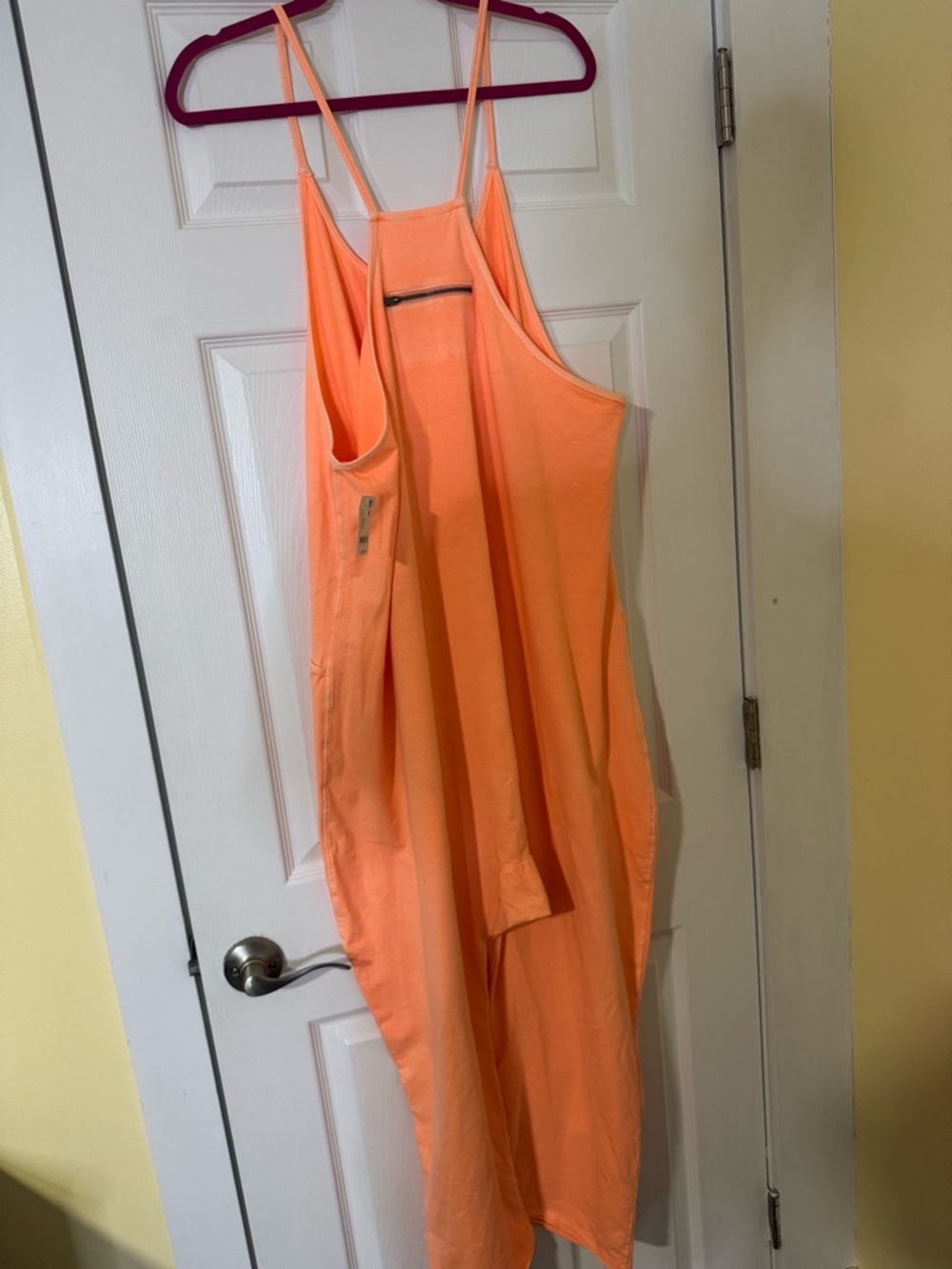 NWT Free People Movement Hot Shot Onesie in Pastel Peach Size Large - Picture 5 of 6
